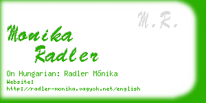 monika radler business card
